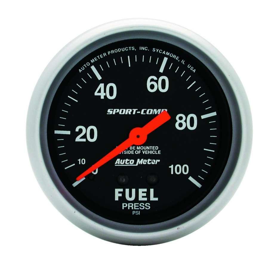 0-100 Fuel Press Gauge - Burlile Performance Products