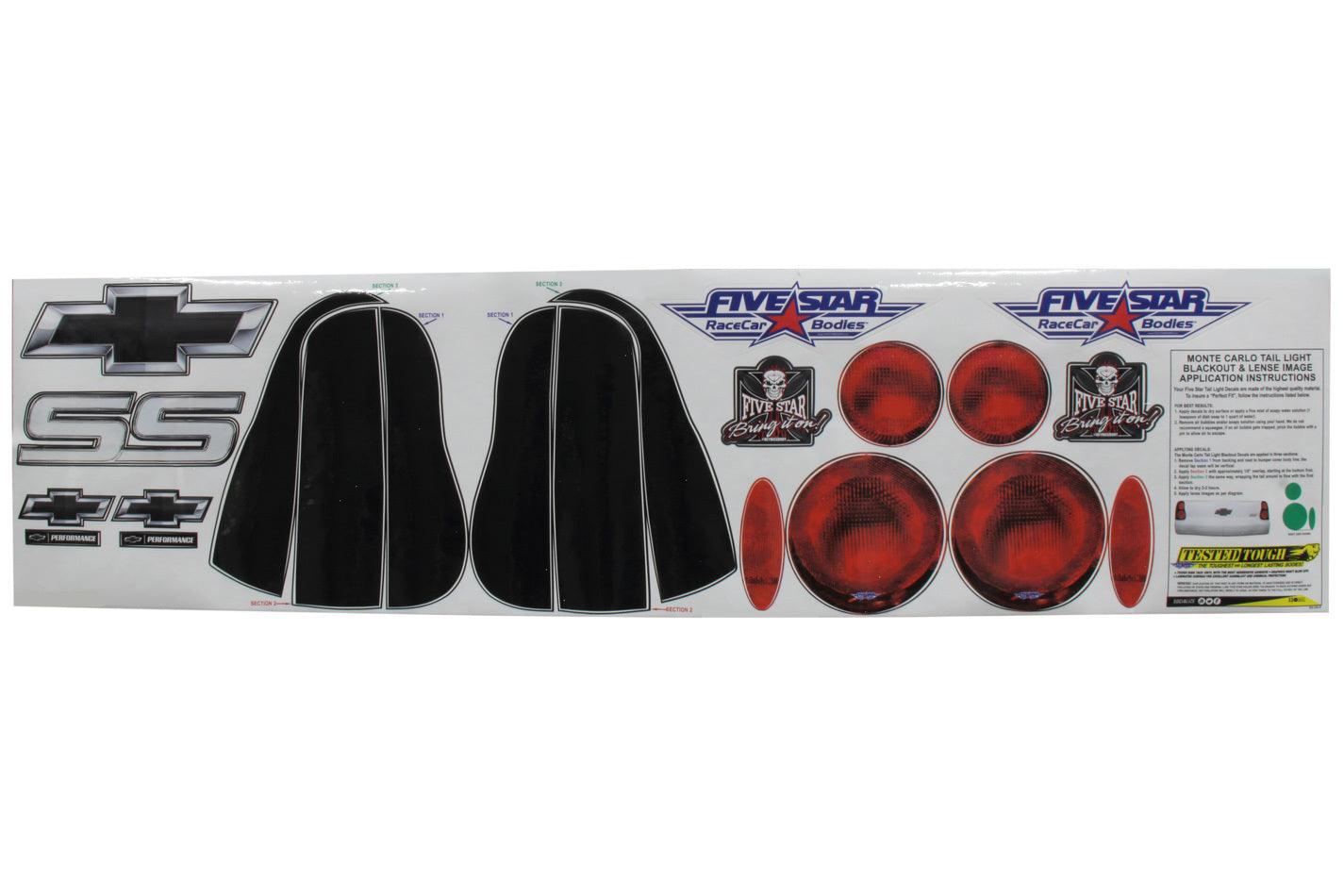 00 M/C Tailight Decals - Burlile Performance Products