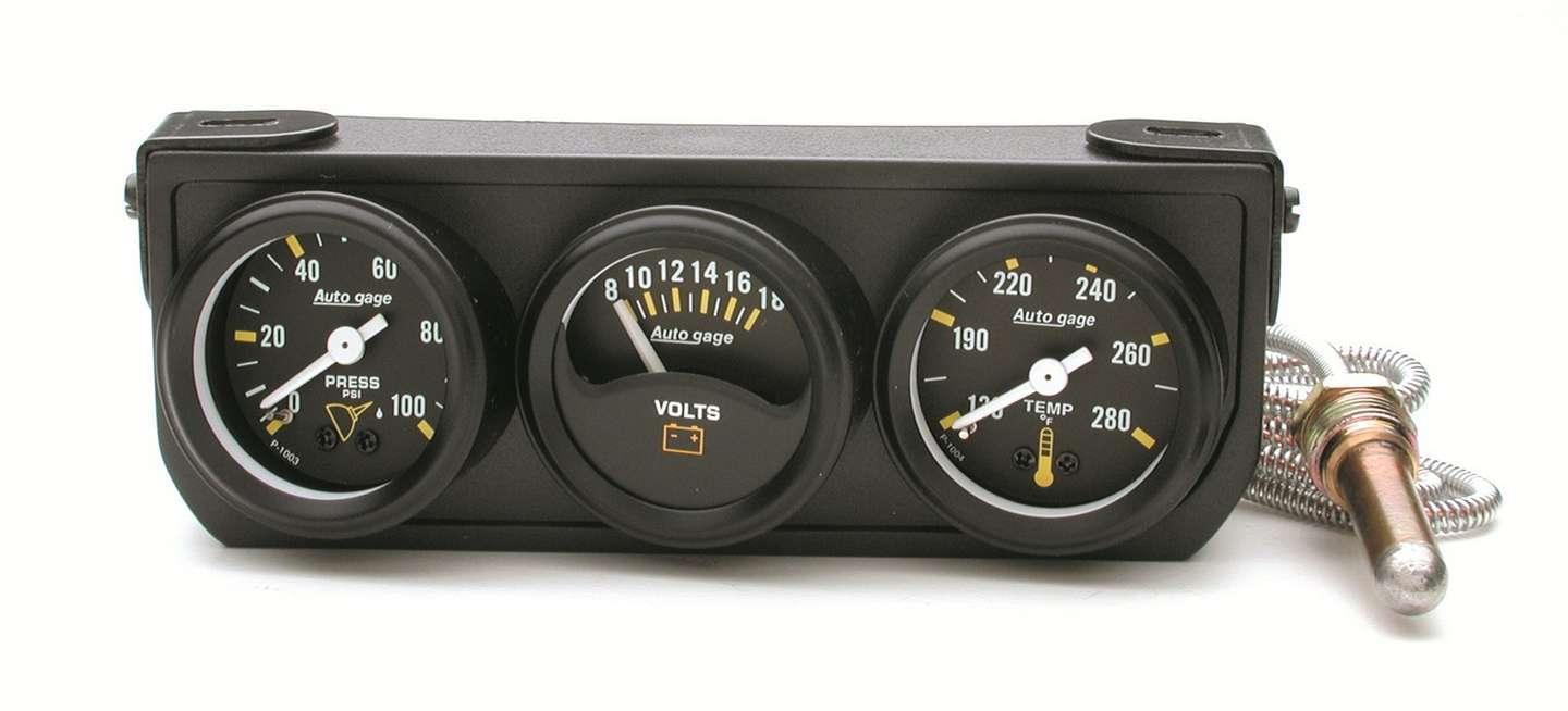 1-1/2in Blk Mech Gauge Panel - Burlile Performance Products