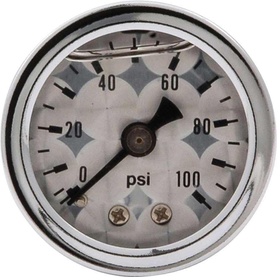 1.5in Gauge 0-100 PSI Turned Face Liq Filled - Burlile Performance Products