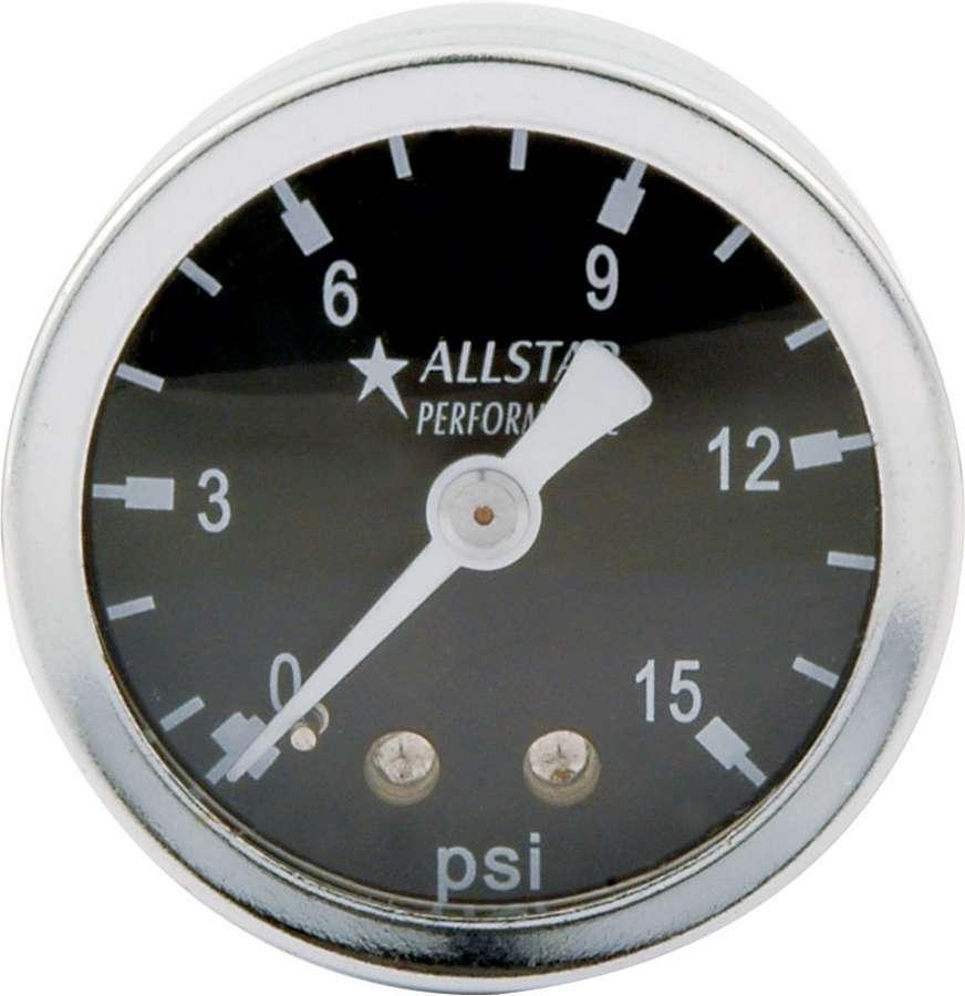 1.5in Gauge 0-15 PSI Liquid Filled - Burlile Performance Products
