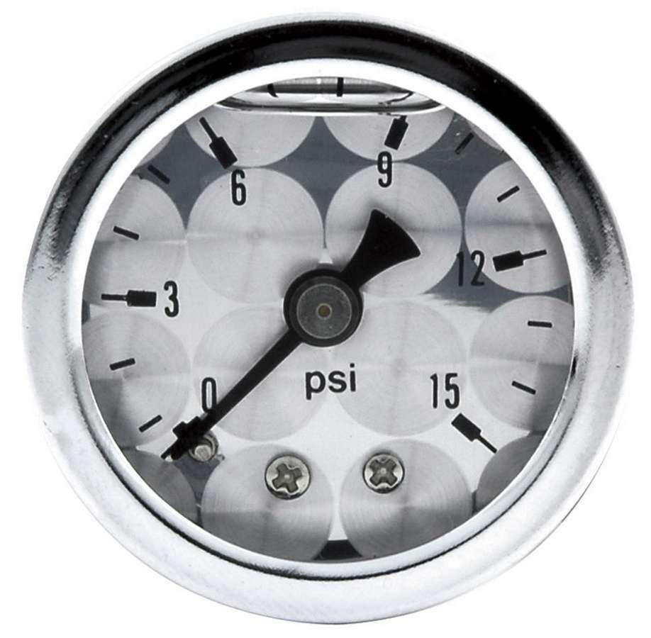 1.5in Gauge 0-15 PSI Turned Face Liq Filled - Burlile Performance Products