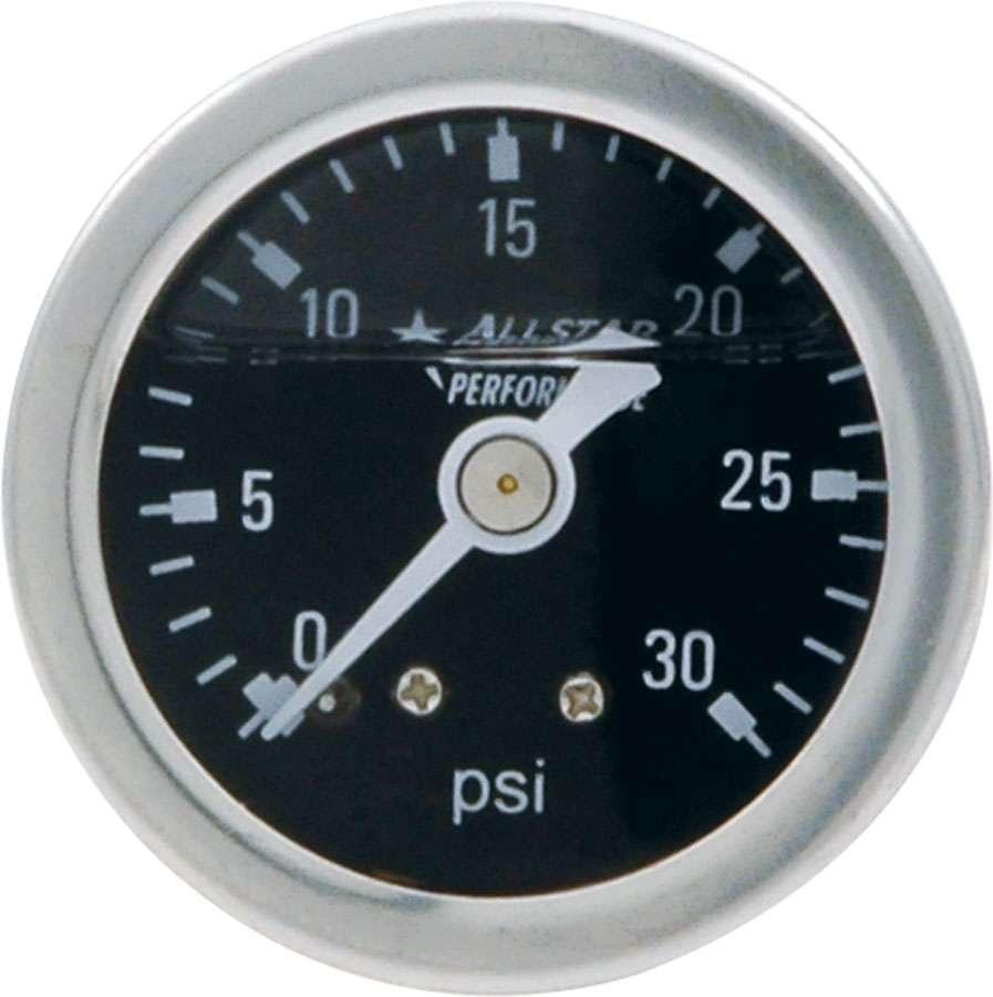 1.5in Gauge 0-30 PSI Liquid Filled - Burlile Performance Products