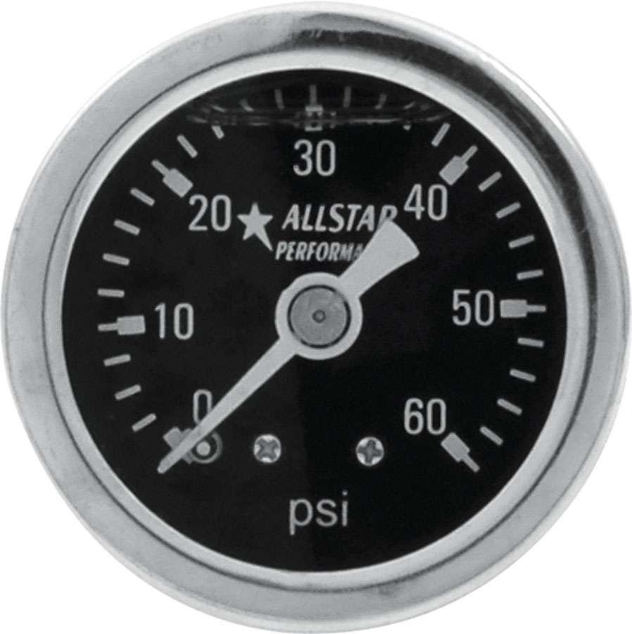 1.5in Gauge 0-60 PSI Liquid Filled - Burlile Performance Products
