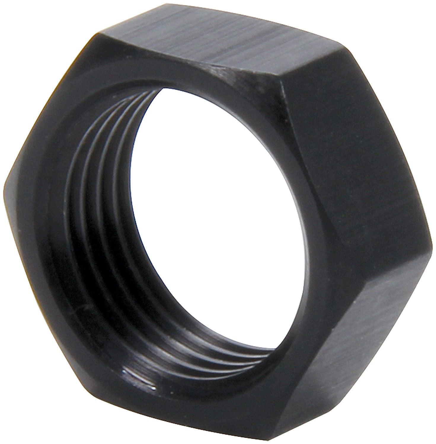 10pk 3/4-16 LH Alum Jam Nut Thin OD Black - Burlile Performance Products