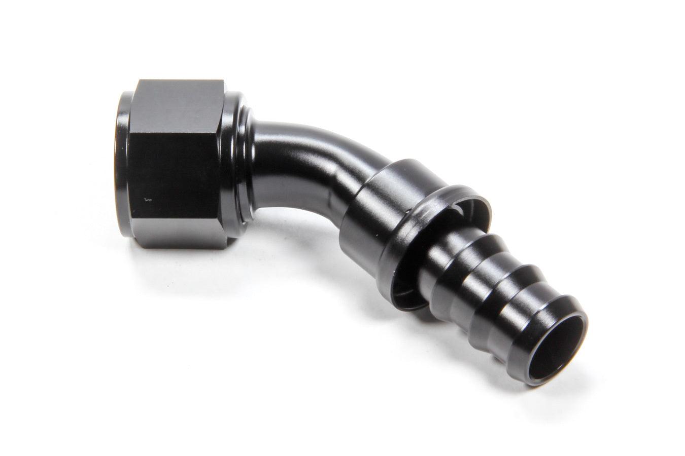 #12 45 Degree Hose End Push Lock - Burlile Performance Products
