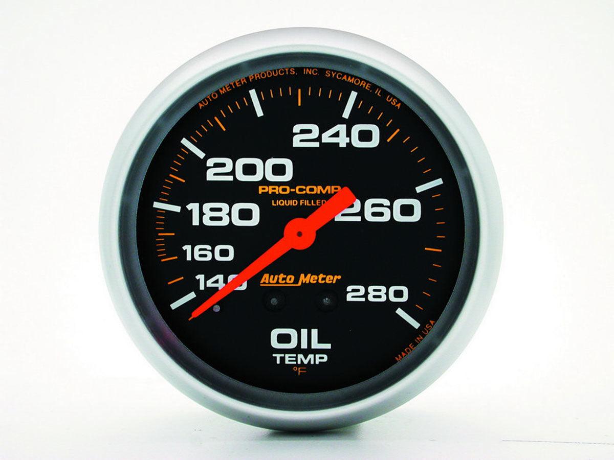 140-280 Oil Temp Gauge with 12ft Capillary Tube - Burlile Performance Products
