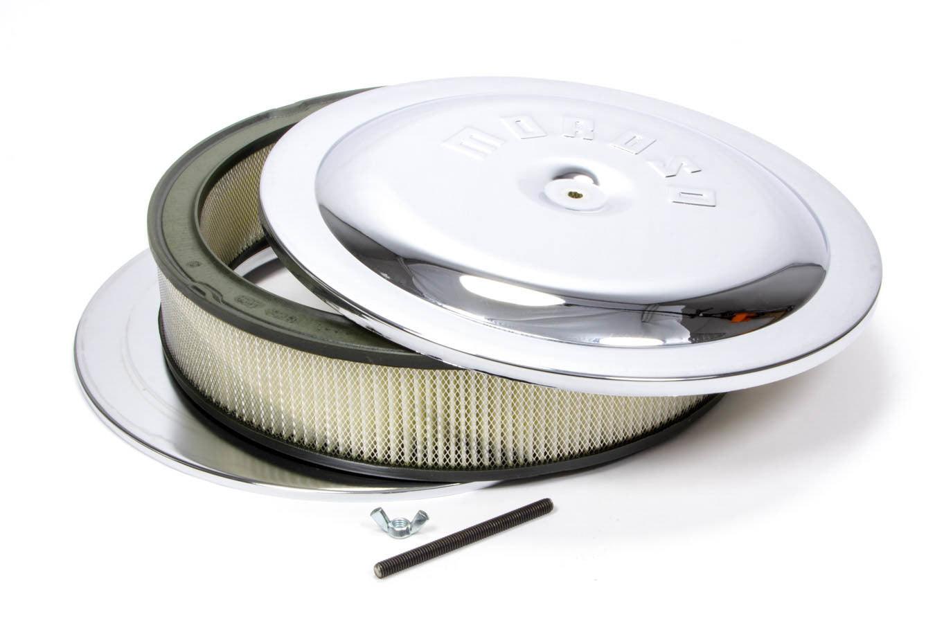 14in Chrome Air Cleaner 3in Filter - Burlile Performance Products