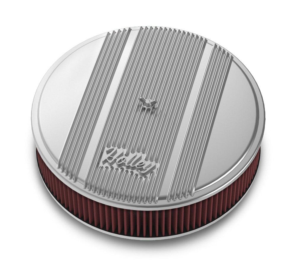14x3 Die Cast Finned Alm Air Cleaner Polished - Burlile Performance Products
