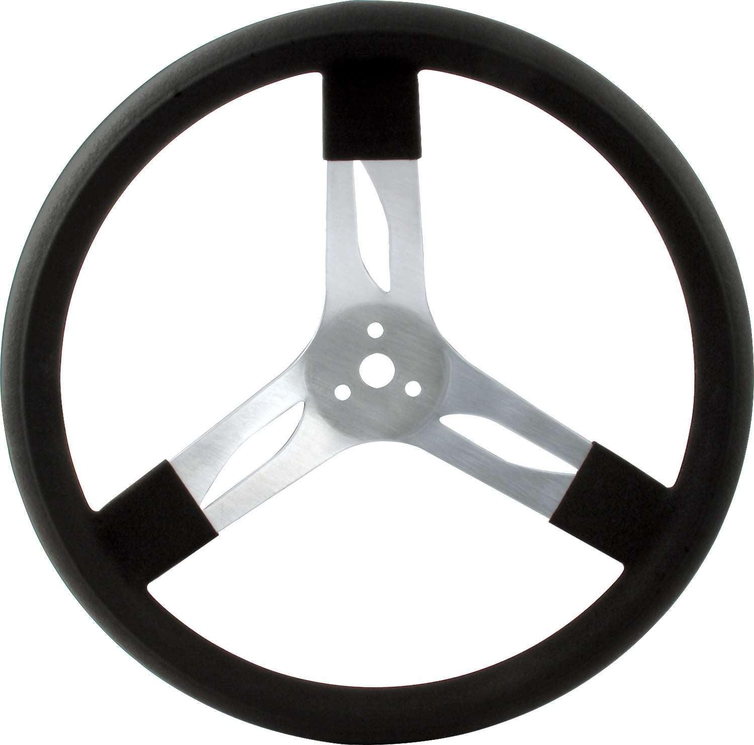 15in Steering Wheel Alum Black - Burlile Performance Products