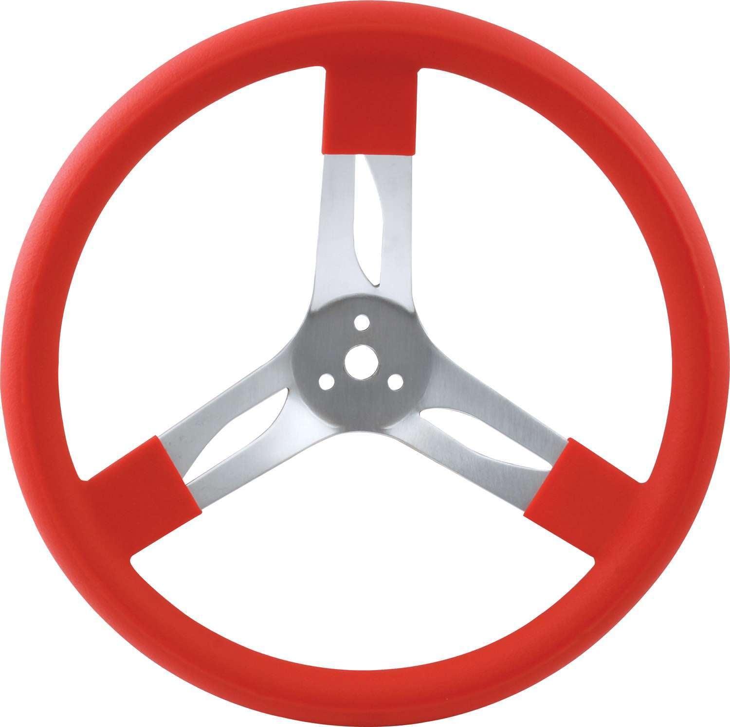 15in Steering Wheel Alum Red - Burlile Performance Products