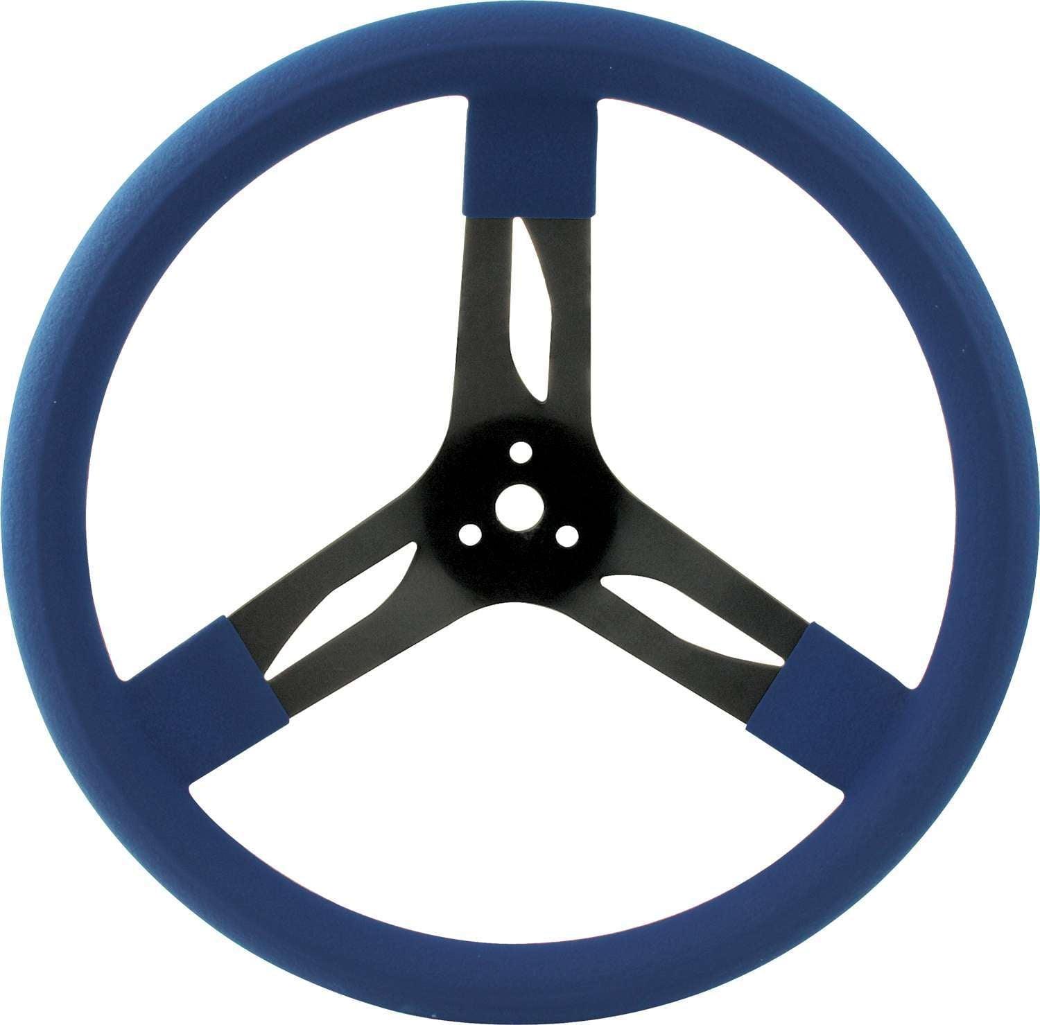 15in Steering Wheel Stl Blue - Burlile Performance Products