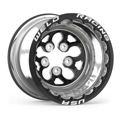 15x12 Blk Alpha-1 Wheel 5x4.750BP 4in BS Blk DBL - Burlile Performance Products