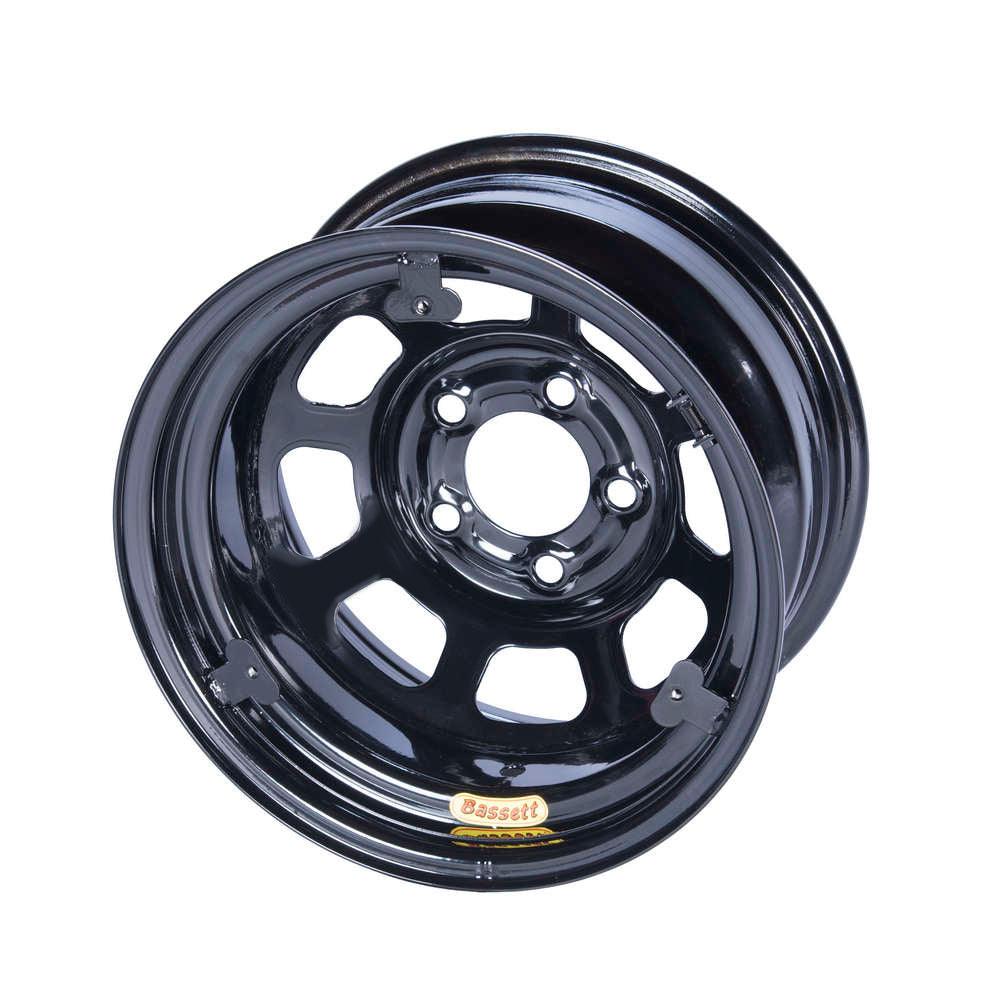 15x8 IMCA Wheel D-Hole Black 5x5 w/ Tabs - Burlile Performance Products