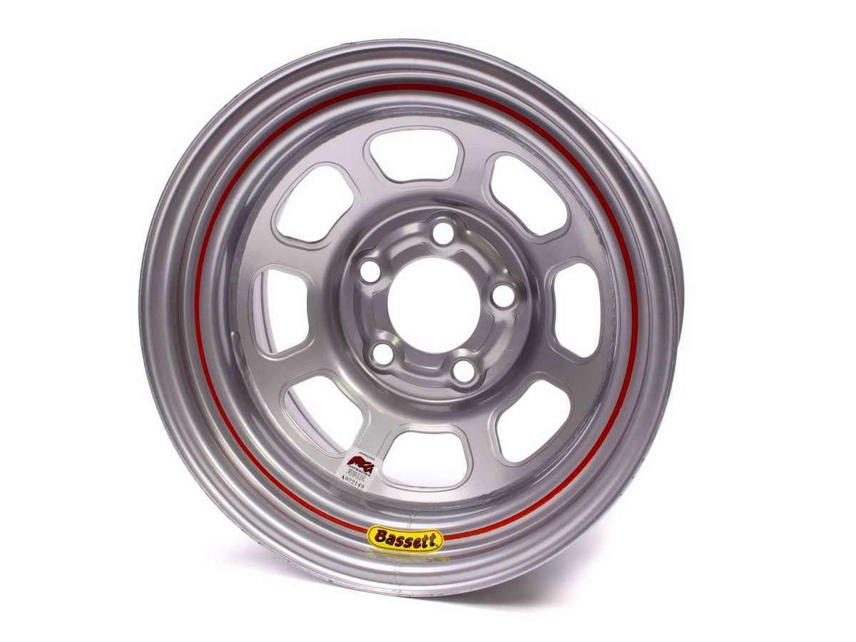 15X8 IMCA Wheel D-Hole Silver 5x5 - Burlile Performance Products