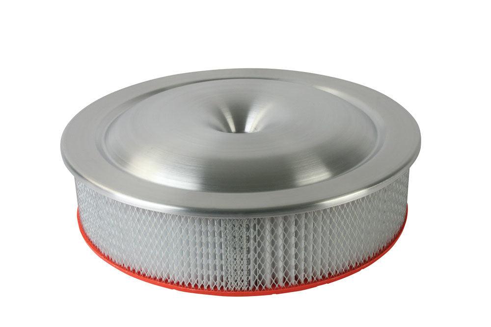 16in Alum. Air Cleaner - Low Profile 7-5/16 Neck - Burlile Performance Products