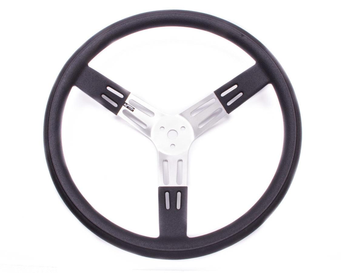 17in. Steering Wheel Black Alum. Smooth Grip - Burlile Performance Products