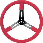17in Steering Wheel Steel Red - Burlile Performance Products