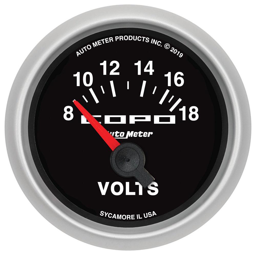 2-1/16 COPO Voltmeter Gauge 8-18 Volts - Burlile Performance Products