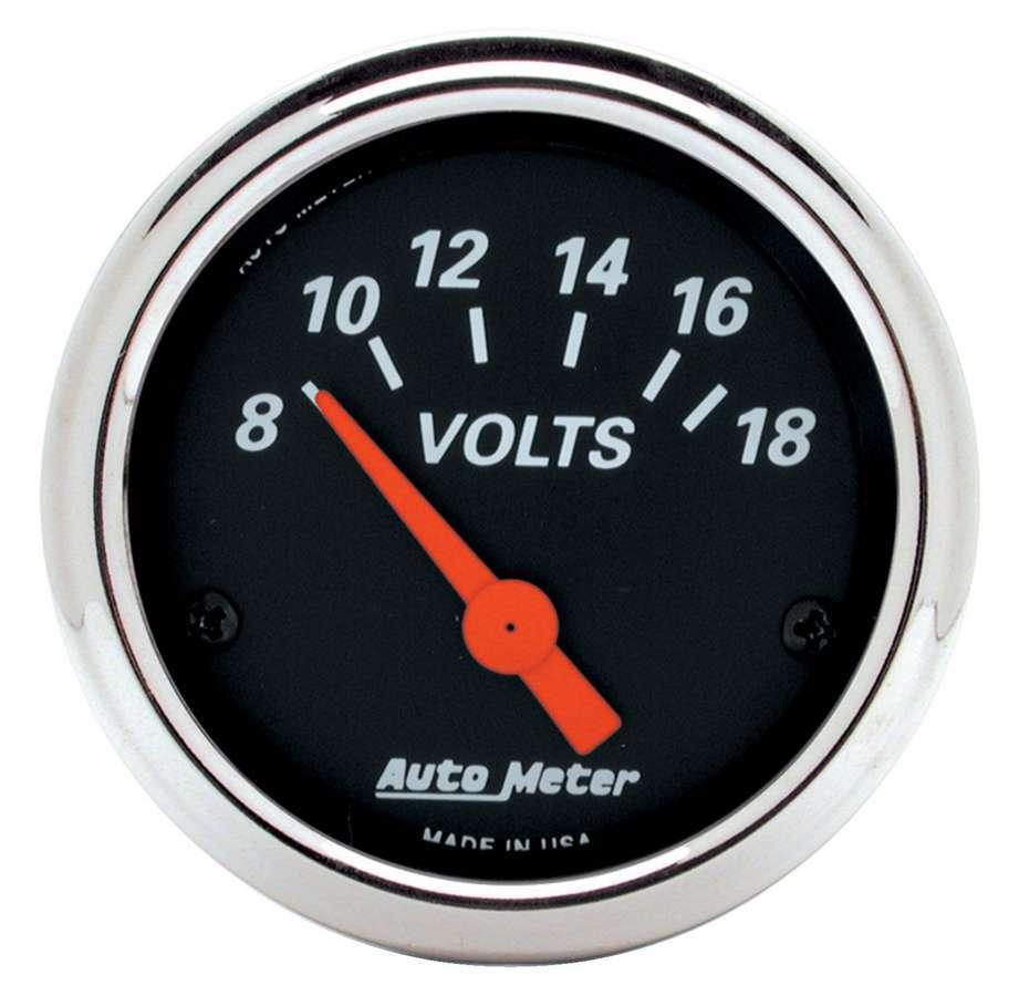 2-1/16 D/B Voltmeter Gauge 8-18 - Burlile Performance Products