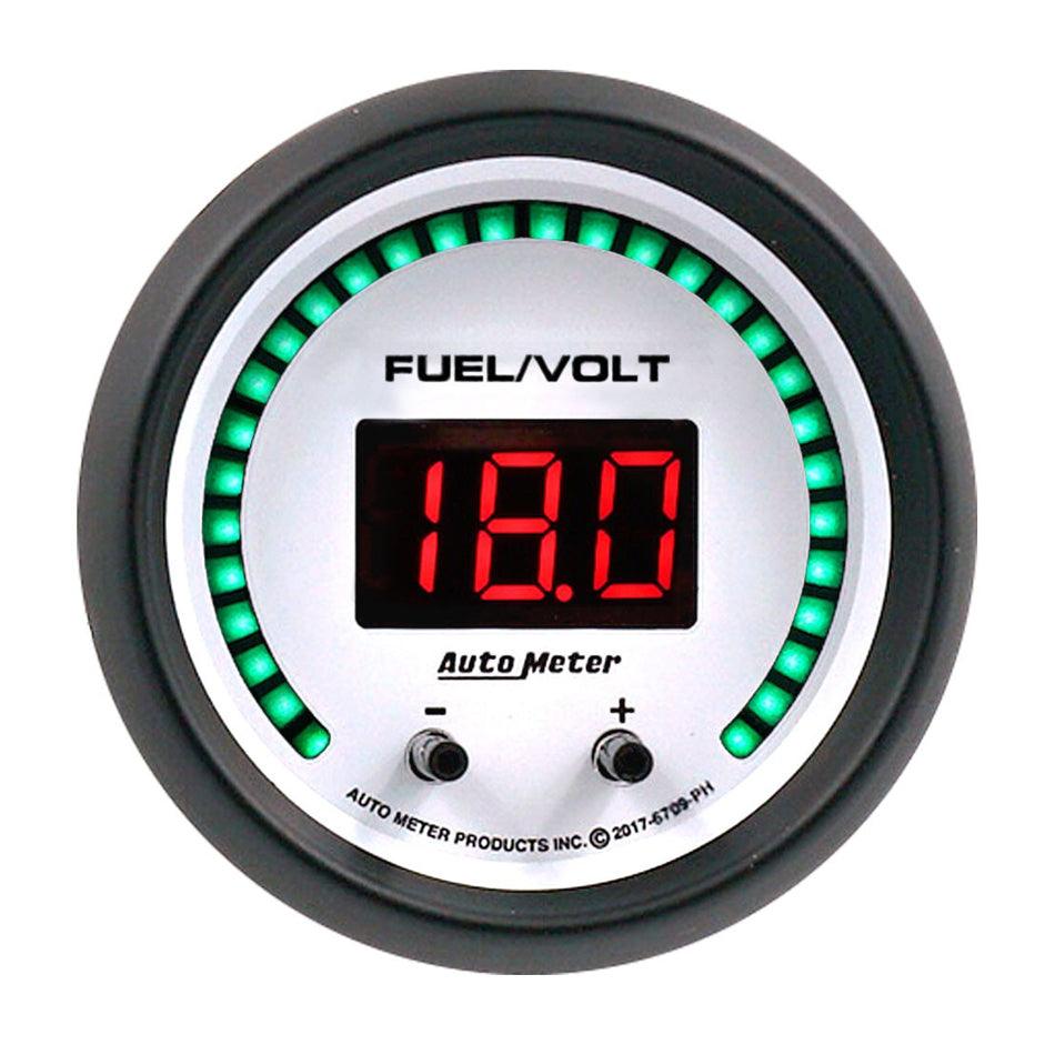 2-1/16 Fuel/Volt Gauge Elite Digital PH Series - Burlile Performance Products