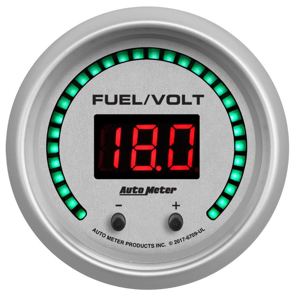 2-1/16 Fuel/Volt Gauge Elite Digital UL Series - Burlile Performance Products