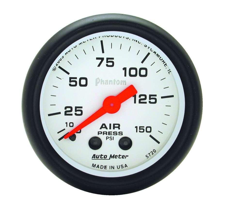 2-1/16 Phantom Air Press. Gauge 0-150psi - Burlile Performance Products
