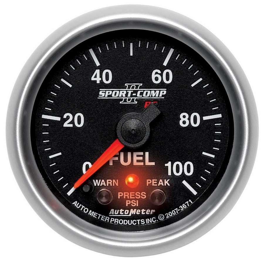 2-1/16 S/C II Fuel Press Gauge - 0-100psi - Burlile Performance Products