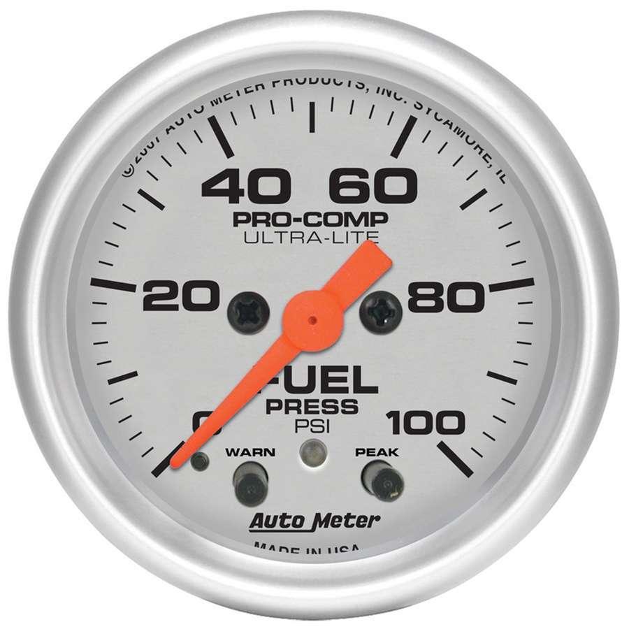 2-1/16 U/L Fuel Press Gauge 0-100psi - Burlile Performance Products
