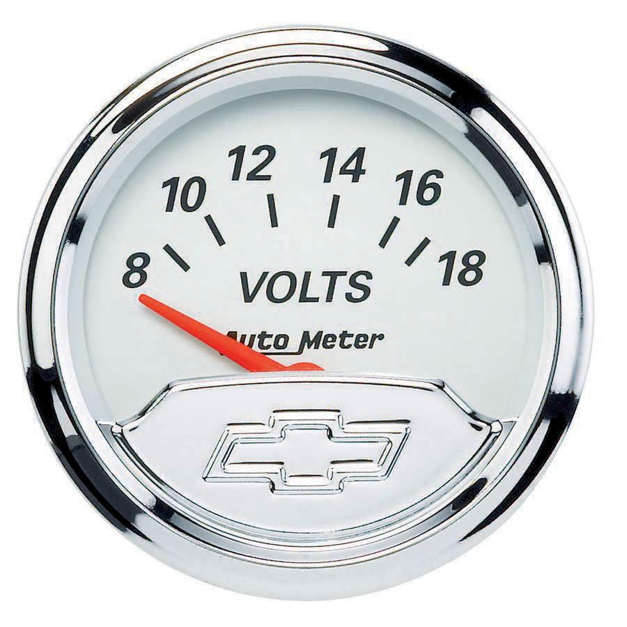 2-1/16 Voltmeter Gauge Chevy Bowtie Series - Burlile Performance Products