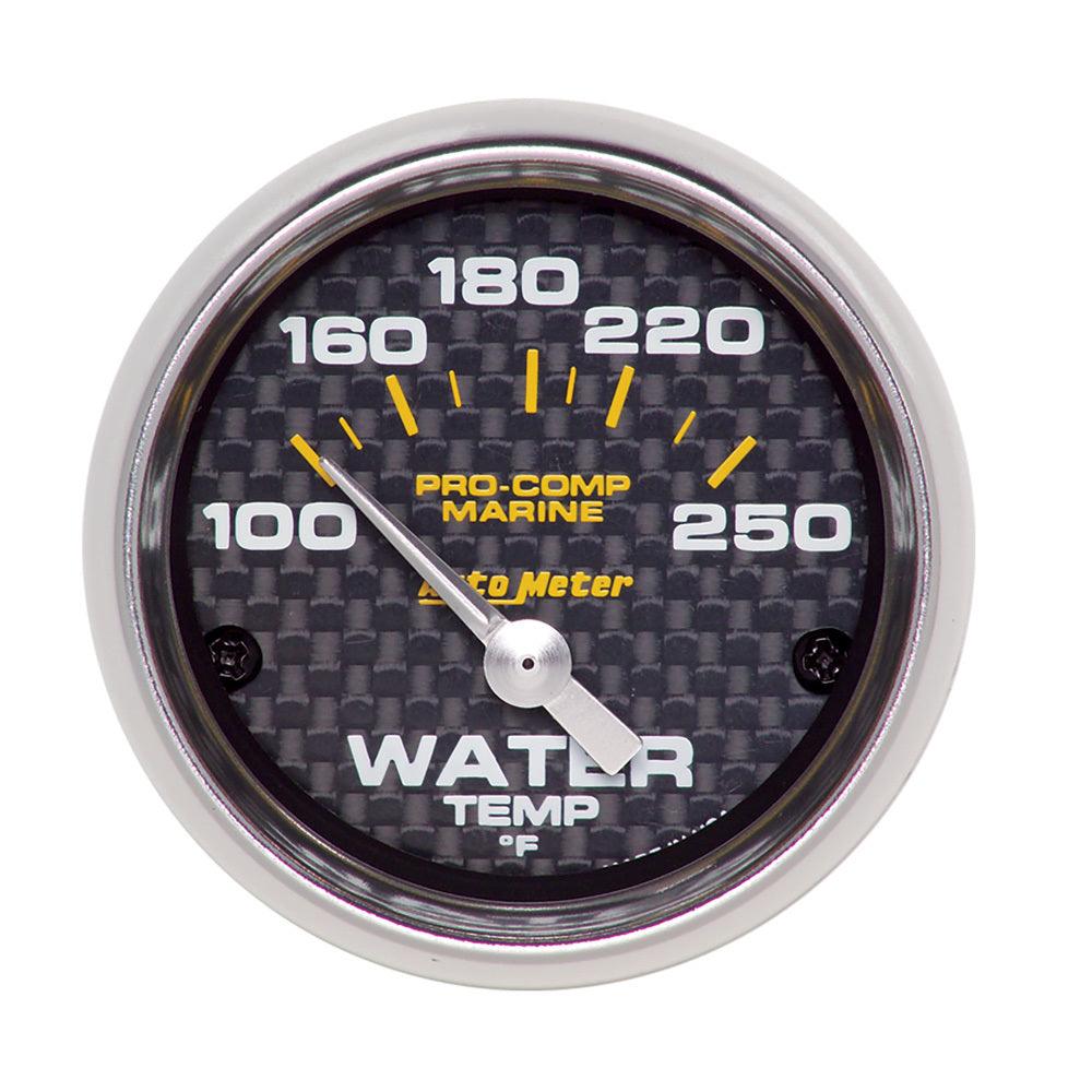 2-1/16 Water Temp Gauge 100-250F C/F Marine - Burlile Performance Products