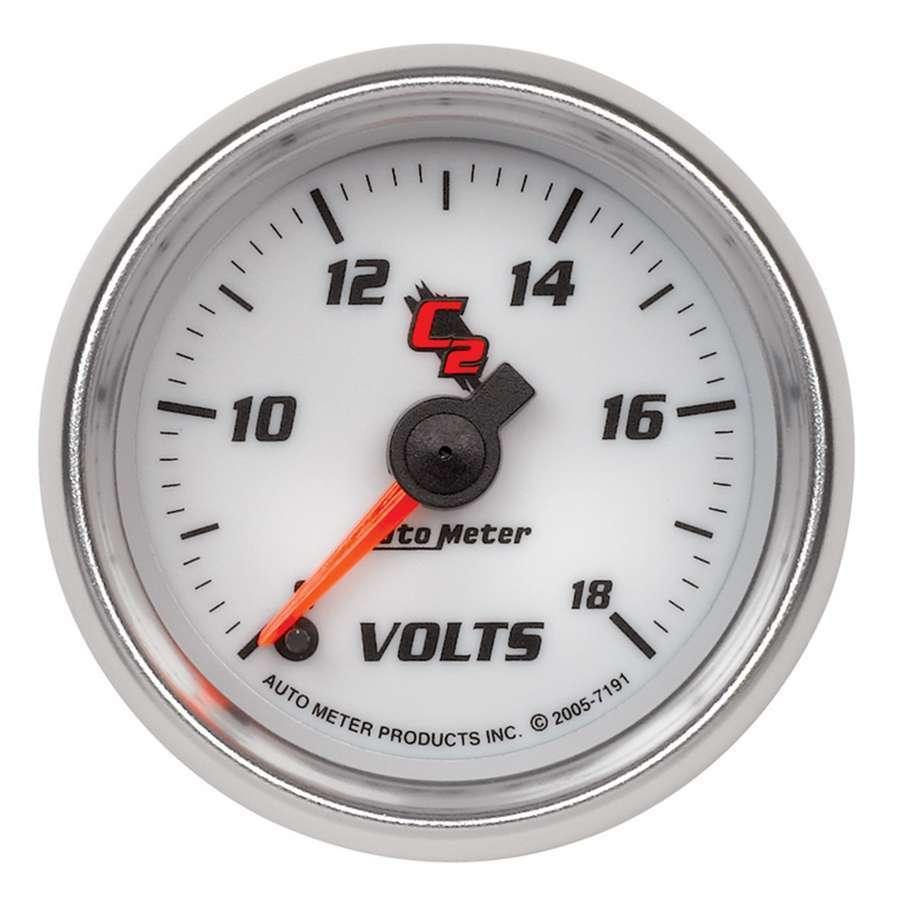 2-1/16in C2/S Voltmeter Gauge 8-18 Volts - Burlile Performance Products