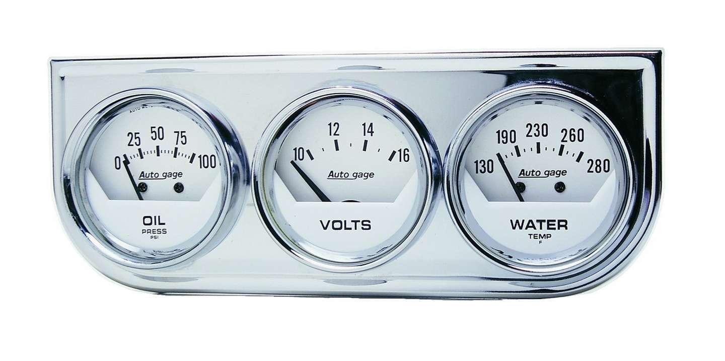 2-1/16in Oil/Volt/Water Chrm Short Sweep Console - Burlile Performance Products