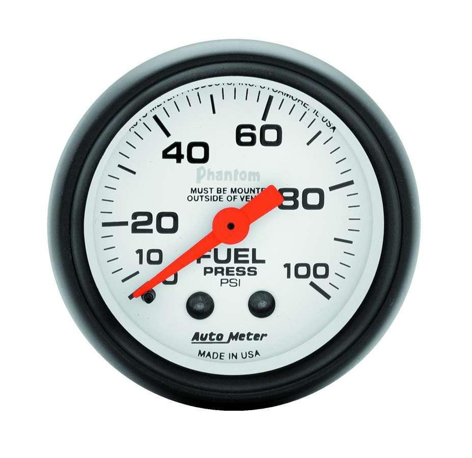 2-1/16in Phantom Fuel Pressure Gauge 0-100 PSI - Burlile Performance Products
