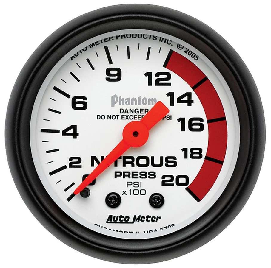 2-1/16in Phantom Nitrous Pressure Gauge - Burlile Performance Products