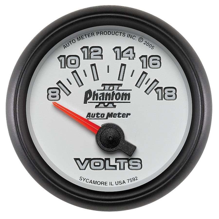 2-1/16in P/S II Voltmeter 8-18 - Burlile Performance Products
