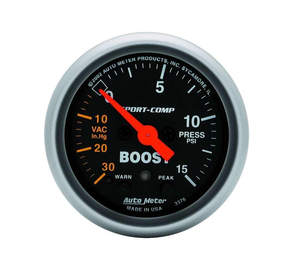 2-1/16in S/C Boost/Vac. Gauge 30in/15psi - Burlile Performance Products
