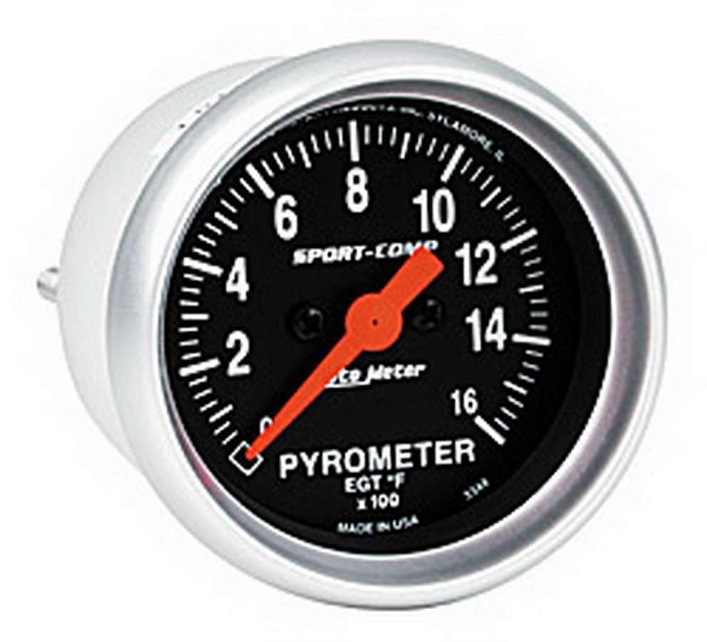 2-1/16in S/C EGT Pyrometer 0-1600 - Burlile Performance Products