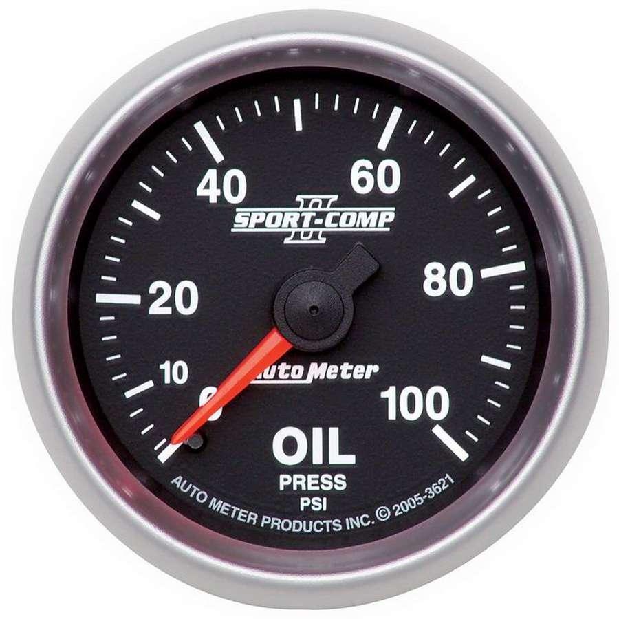 2-1/16in S/C II Oil Pressure Gauge 0-100psi - Burlile Performance Products