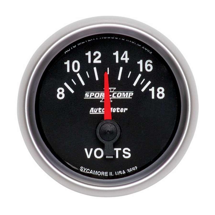 2-1/16in S/C II Voltmeter 8-18 - Burlile Performance Products