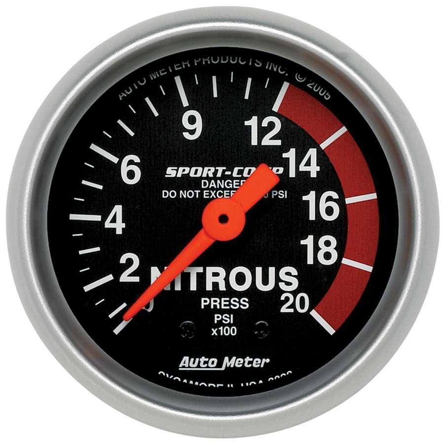2-1/16in Sport Comp NOS Pressure Gauge - Burlile Performance Products