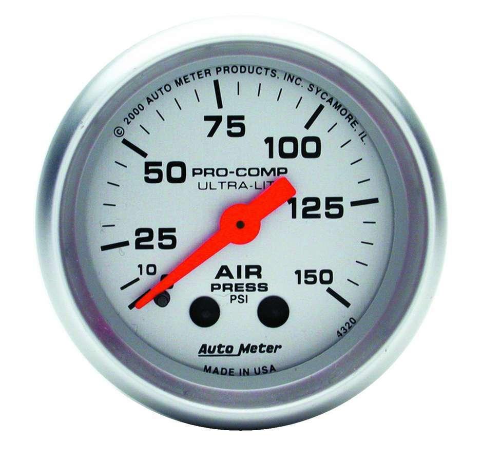 2-1/16in U/L Air Press. Gauge 0-150psi - Burlile Performance Products