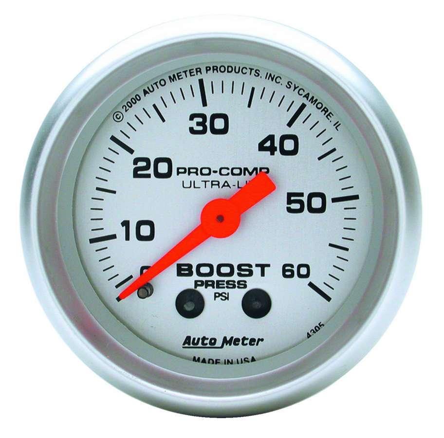 2-1/16in U/L Boost Gauge 0-60psi - Burlile Performance Products