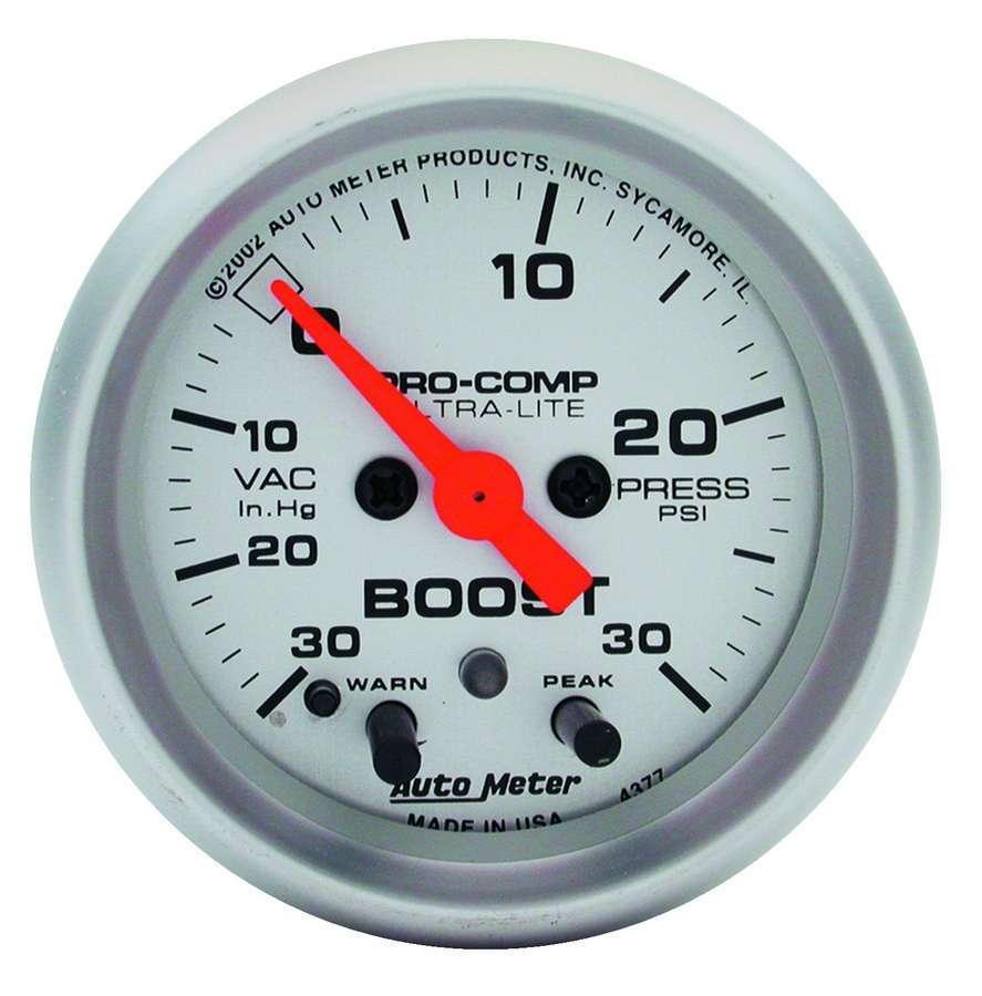 2-1/16in U/L Boost/Vac. Gauge 30in/15psi - Burlile Performance Products
