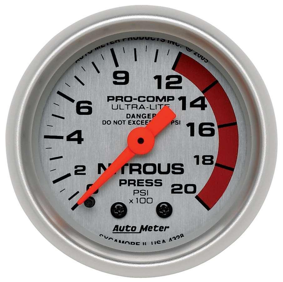 2-1/16in U/L NOS Pressure Gauge 0-2000psi - Burlile Performance Products