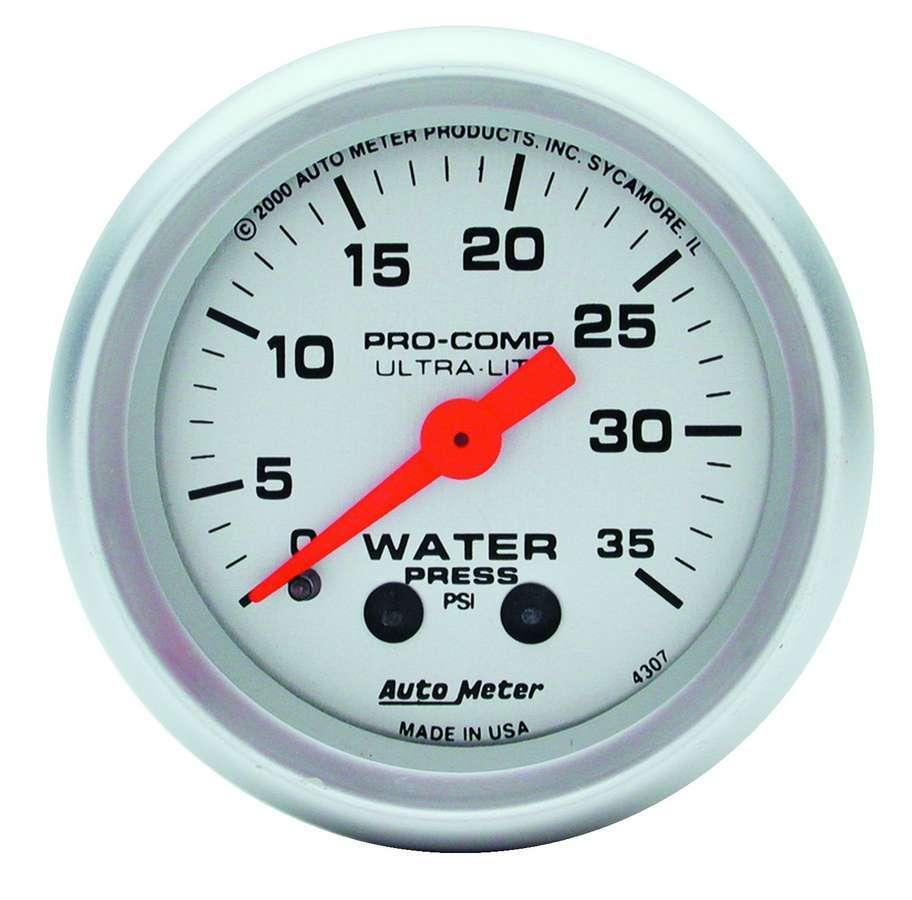 2-1/16in U/L Water Pressure Gauge 0-35psi - Burlile Performance Products