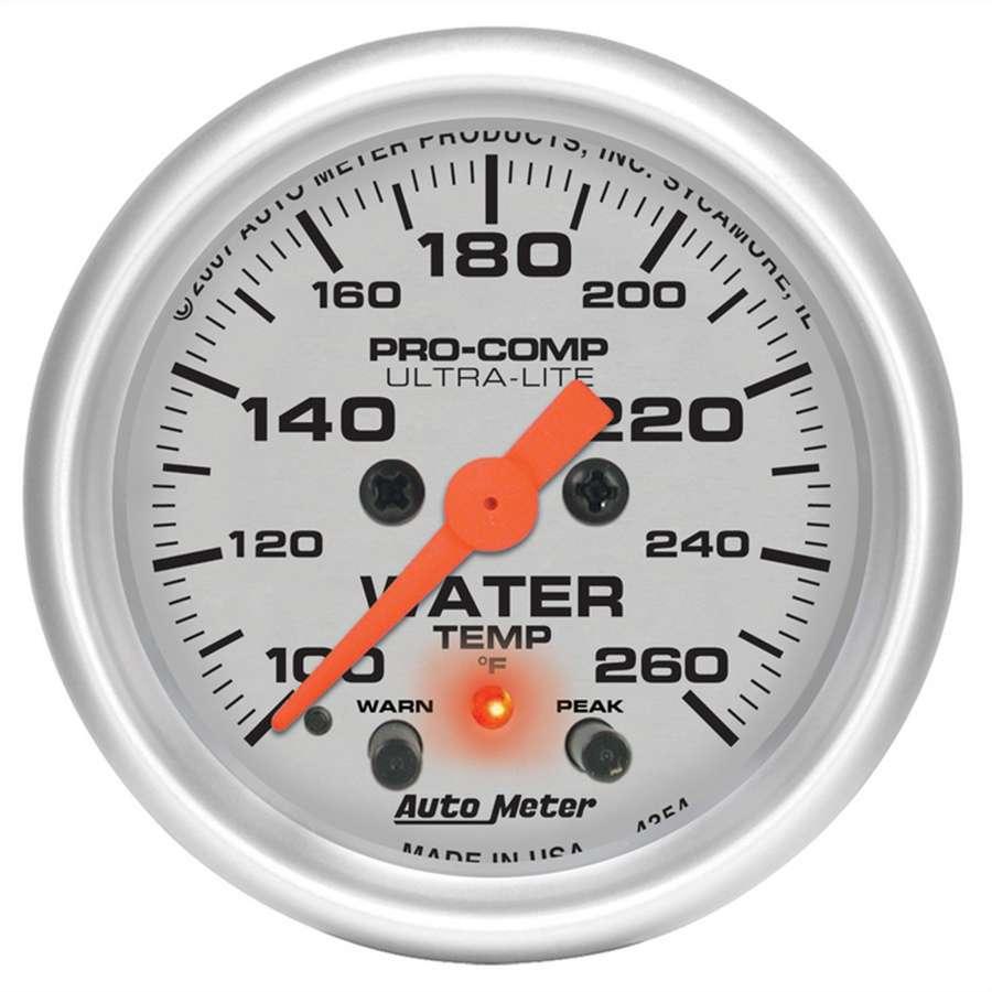 2-1/16in U/L Water Temp Gauge w/Peak & Warning - Burlile Performance Products