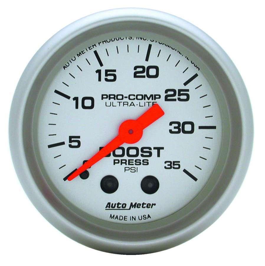 2-1/16in Ultra-Lite 0-35 Boost Gauge - Burlile Performance Products