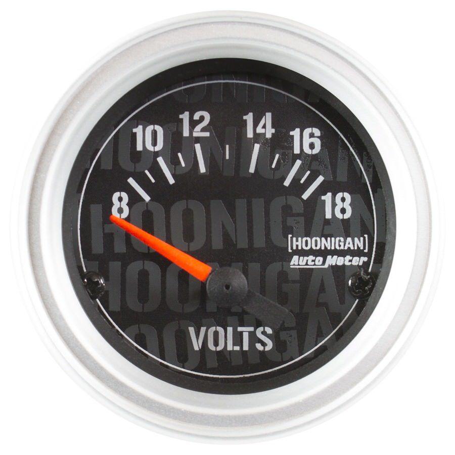 2-1/16in Voltmeter Gauge Hoonigan Series - Burlile Performance Products