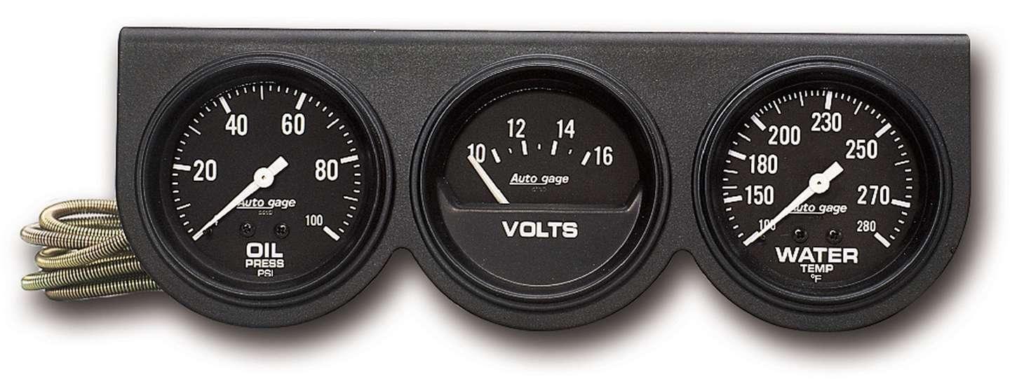 2-5/8 Blk Mech Gauge Pnl - Burlile Performance Products